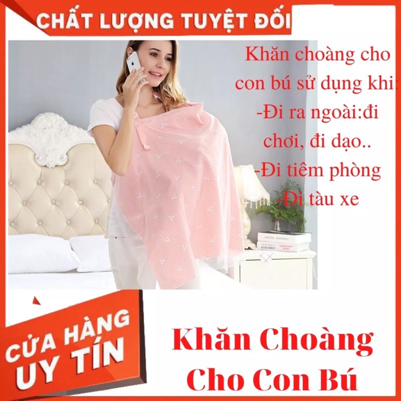 Khăn choàng cho bé bú