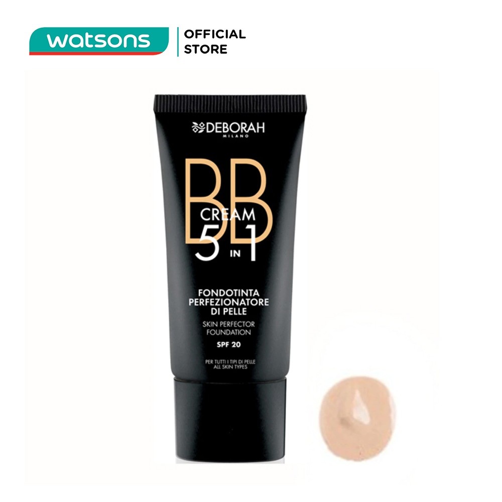 Kem Nền Deborah Milano BB Cream 5in1 30ml#01