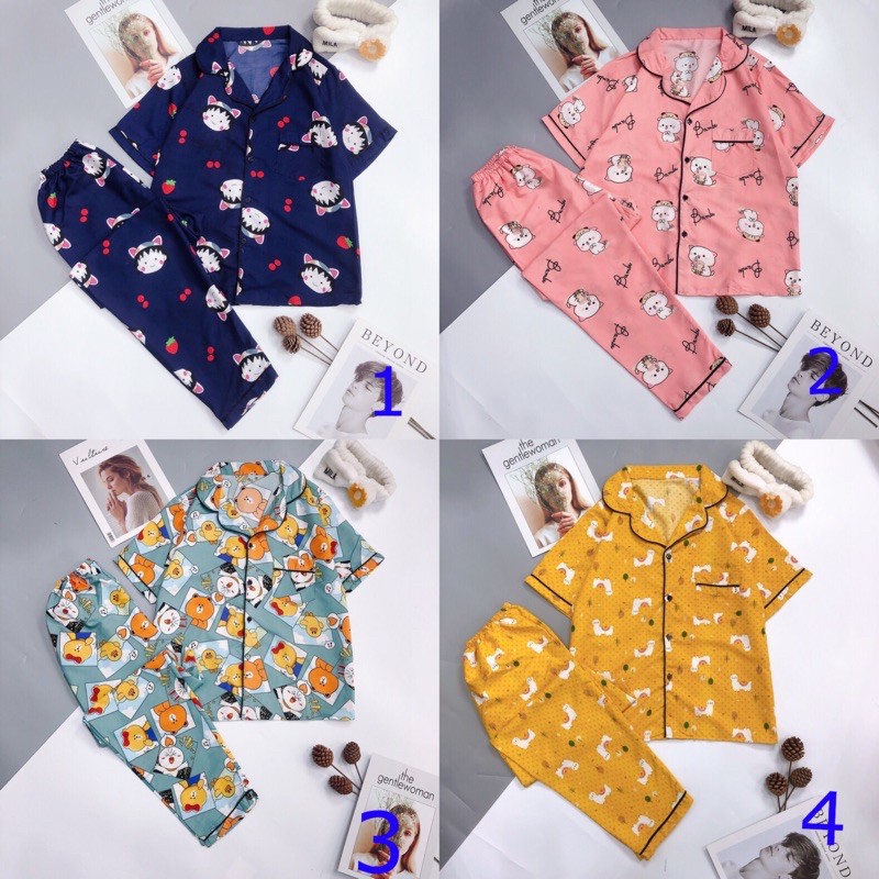 Bộ Pijama Quần Dài Áo Cộc | BigBuy360 - bigbuy360.vn