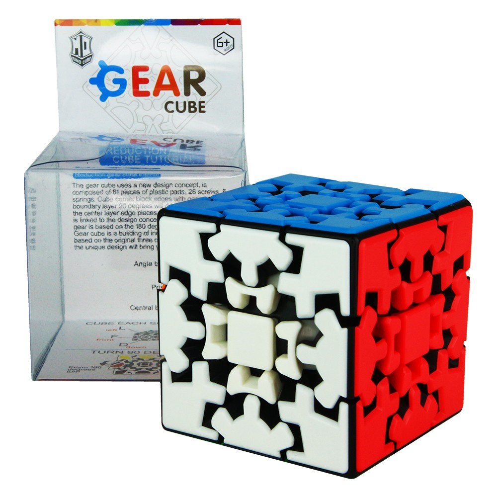 Rubik Gear Cube 3x3 Biến Thể  Yumo Zhichen KungFu 666A- Đồ chơi trí tuệ siêu thông minh tặng kèm chân đế Rubik Moyu