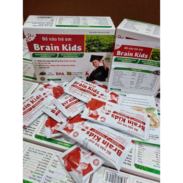 Bổ Não Trẻ Em Brain Kids cao việt quất, óc chó, Dha Cho Bé Thông Minh Hơn