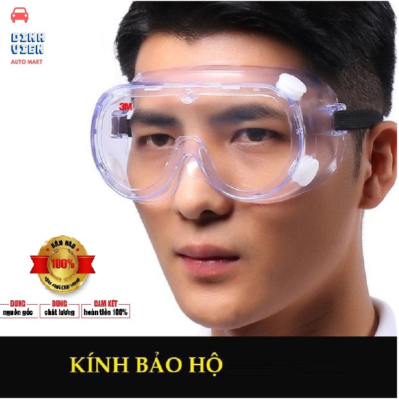 ( HÀNG HÓT) Kính bảo hộ chống hóa chất 3M Safety Splash Goggle 334AF