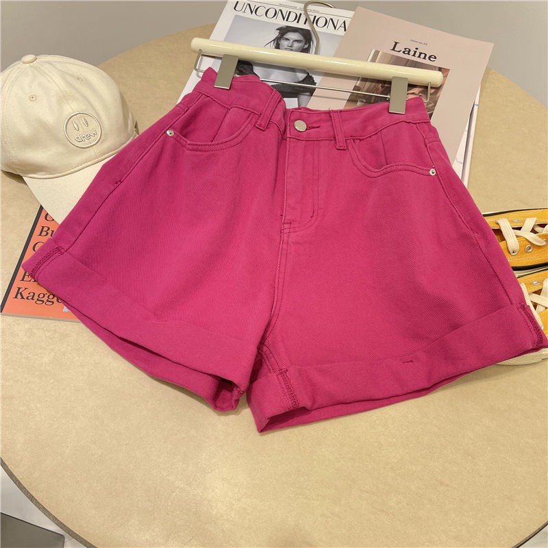 Quần short nữ cạp cao, quần sooc nữ kaki màu sắc