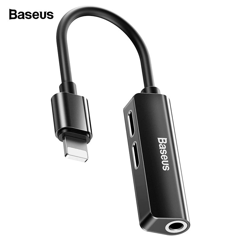 Jack chuyển BASEUS CALL52 Lightning ra 2 Lightning & AUX 3.5 (BM-01673)