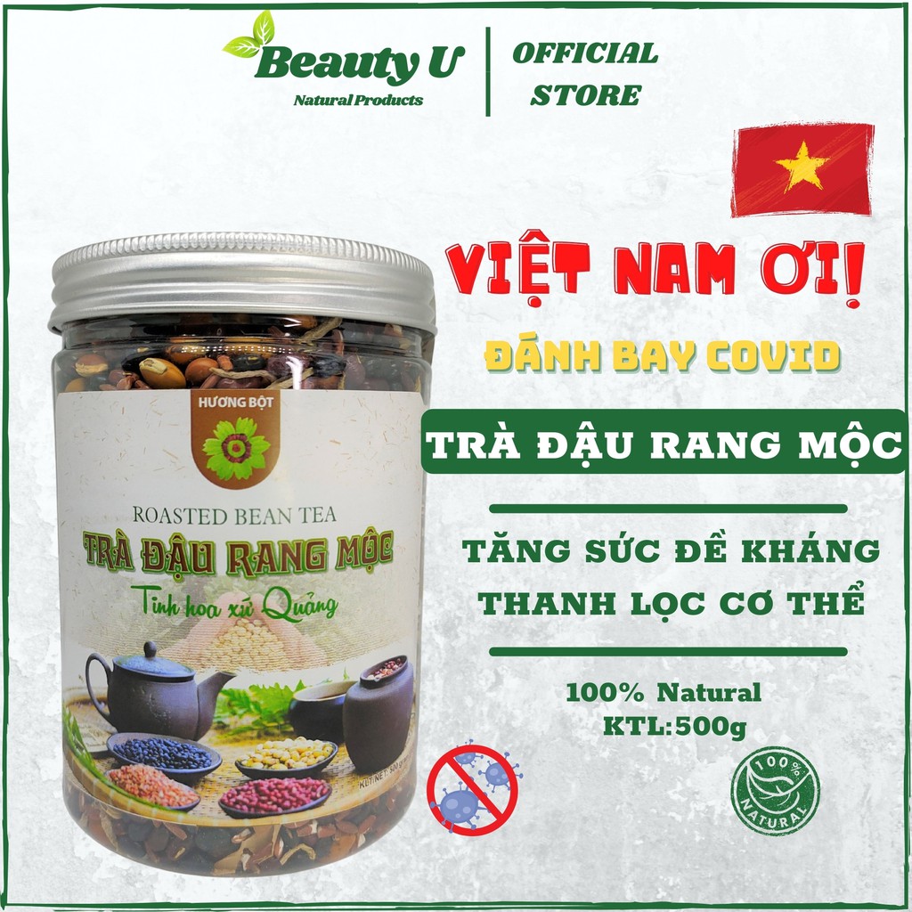 Trà Gạo Lứt , Đậu Đen Xanh Lòng Hộp 500g - Hỗ Trợ Giảm Cân , Hỗ Trợ Làm Đẹp Da , Thanh Lọc Cơ Thể , Chống Lão Hóa