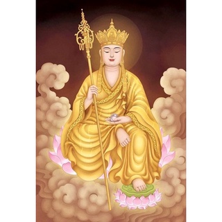 Tranh đính đá toàn bức tranh đính đá địa tạng vương bồ tát cực đẹp
