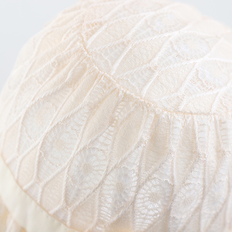 Mũ Ren Đính Hoa Phong Cách Công Chúa Cho Bé Gái