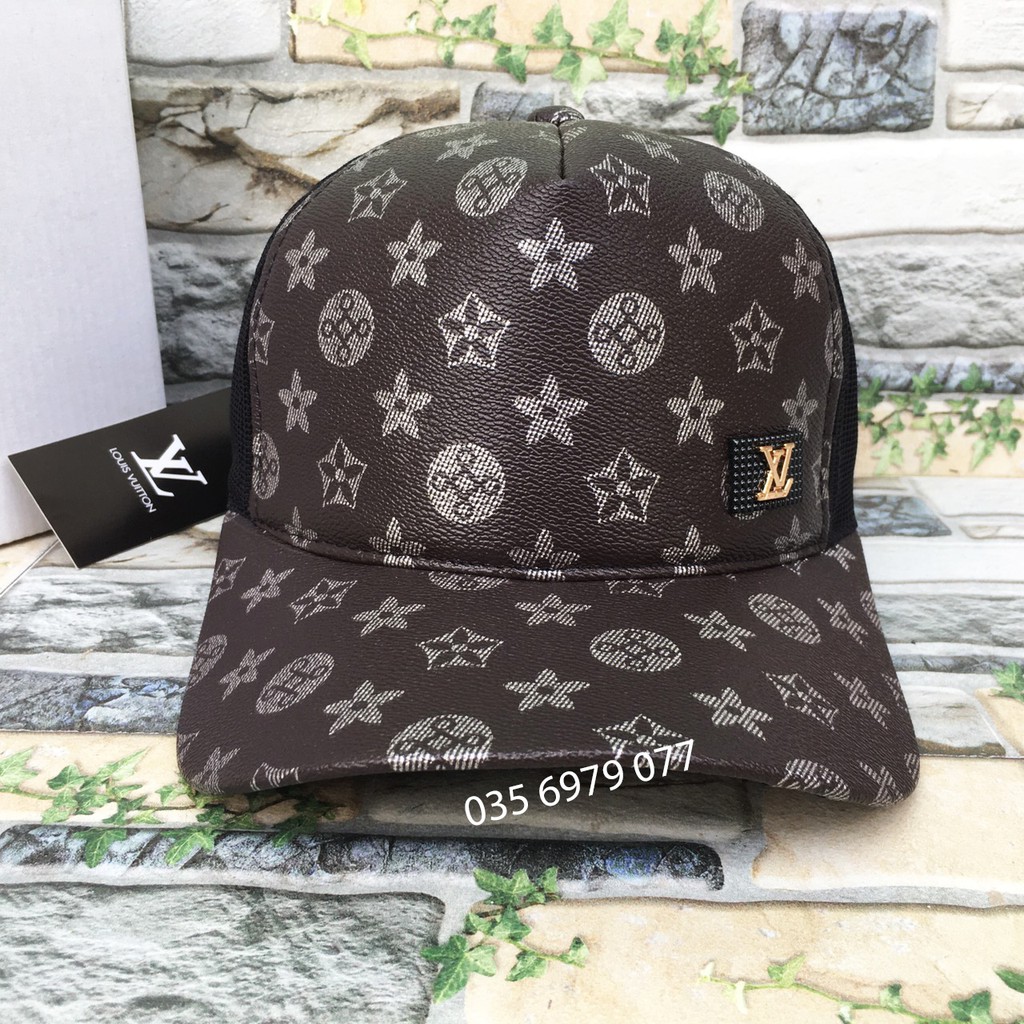 Nón Lưỡi Trai Vải Da Hiệu LOUIS VUITTON Full Tem Hàng Hiệu, Thời Trang Mũ Nón Nam Nữ HIỆU VL sang trọng đẹp mắt