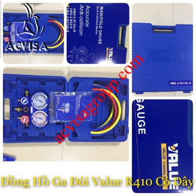 Đồng Hồ Gas Đôi VALUE Model VMG-2-R410A-B (Có Dây)