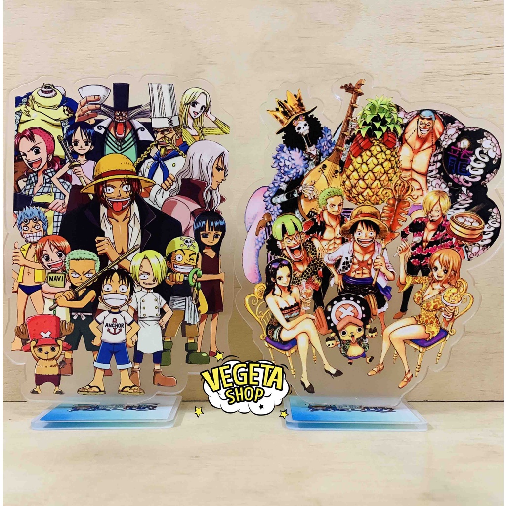 Mô Hình Tượng Standee Acrylic Mica 2 mặt - One Piece - Luffy Zoro Nami Sanji Usopp Chopper Robin Franky Brook Shanks