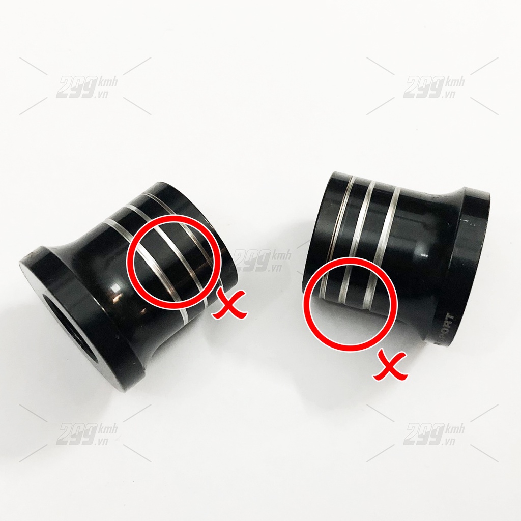 Cặp cục canh inox và ống chỉ Honda dùng cho mâm Exciter 150 lên phuộc LCM hoặc phuộc Winner