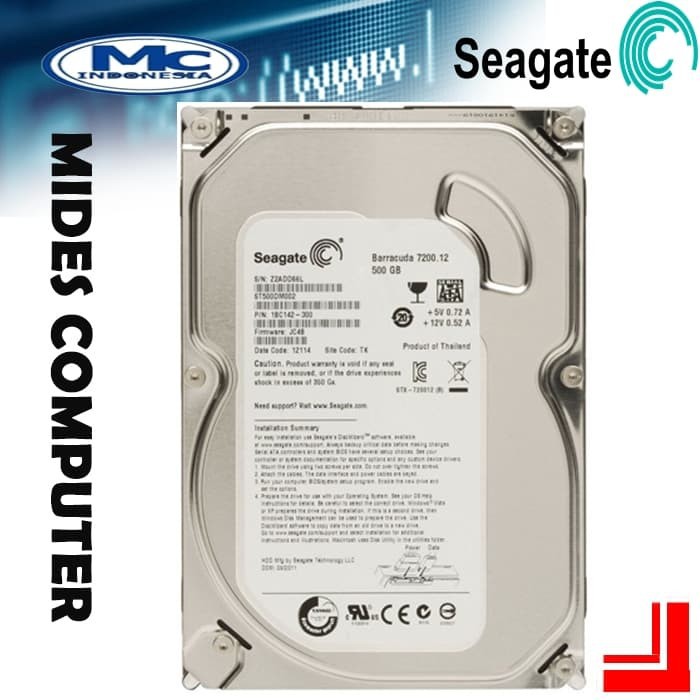 Ổ Cứng Hdd 500gb Sata Segate