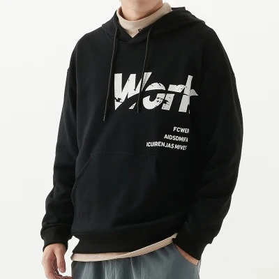 Áo Hoodie Tay Dài Dáng Rộng In Họa Tiết Cá Tính Hợp Thời Trang Thu Đông Cho Nam