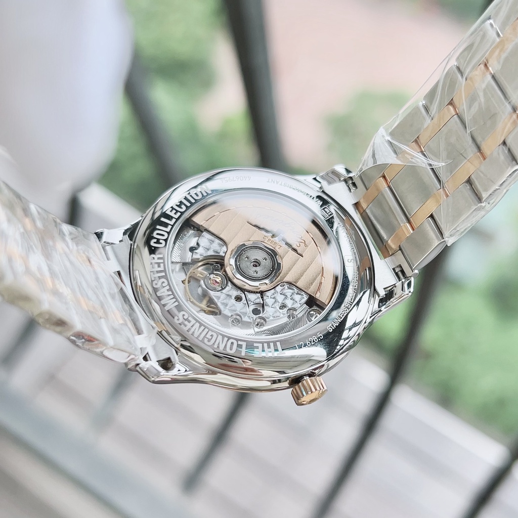Đồng hồ nam chính hãng LONGlNES vành 18k day date - Máy cơ tự động - Kính Sapphire