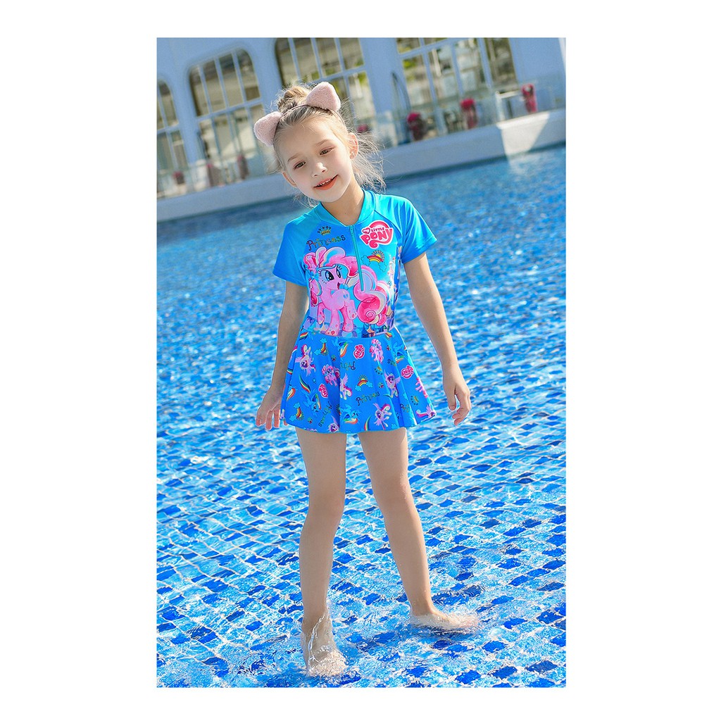 Đồ bơi bé gái họa tiết pony dễ thương