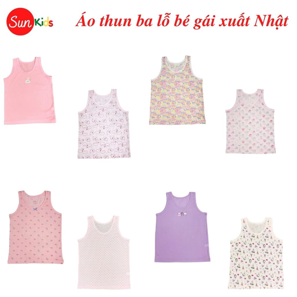 Áo thun cho bé gái, áo phông bé gái chất cotton mềm mát, size 65 - 85 - SUNKIDS