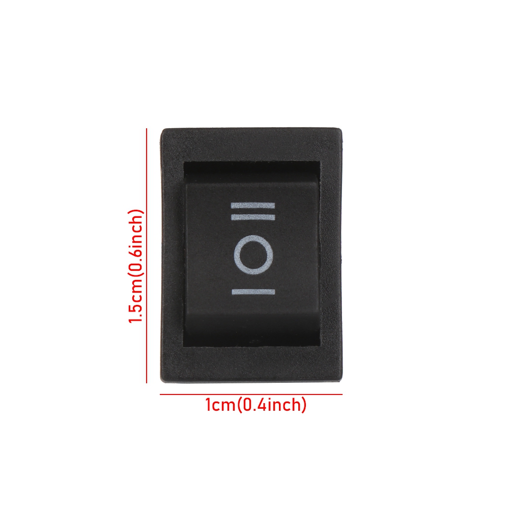 Set 5 công tắc bật tắt 2/ 3/ 6 chấu Kcd1 3a 250v 10x15mm