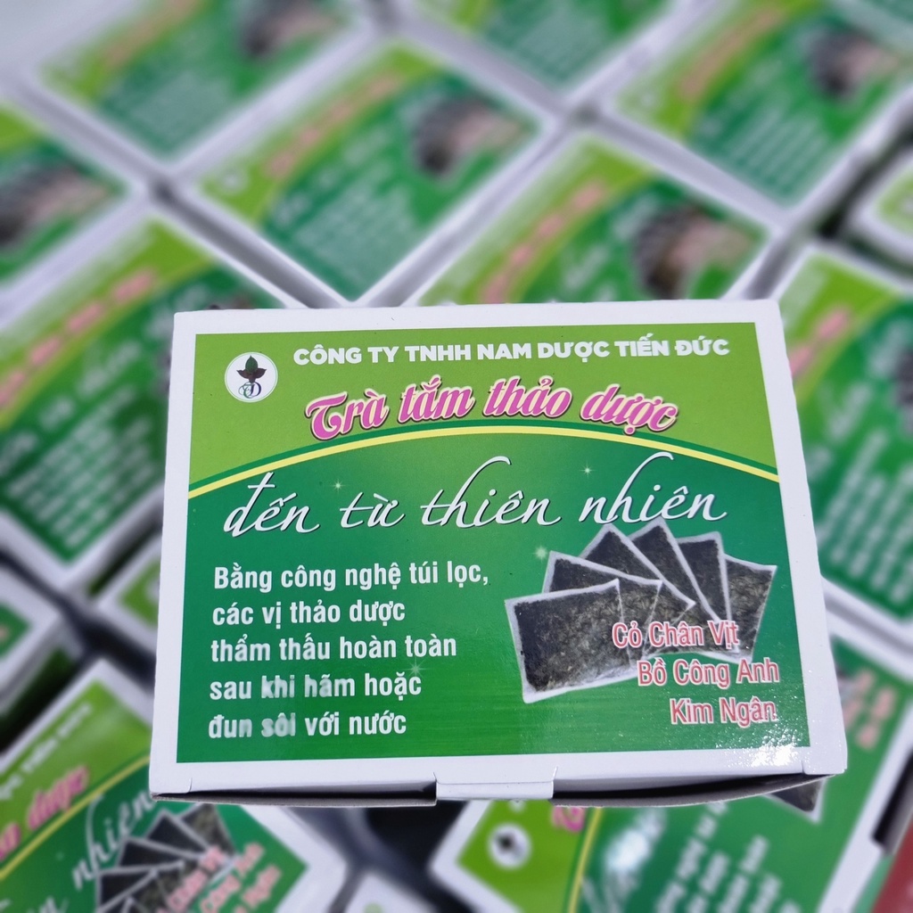 Lá Tắm Trà Tắm Thảo Dược Tắm Gội Cho Bé Sơ Sinh Và Mẹ Sau Sinh - Hộp 6 gói nhỏ