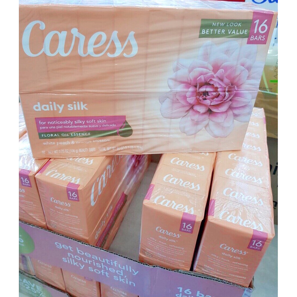 (USA - New) Xà bông cục dưỡng ẩm da Caress Daily Silk | BigBuy360 - bigbuy360.vn