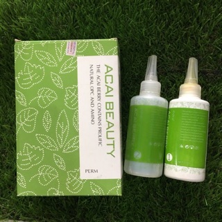Acai beauty setting thuốc uốn tóc collagen siêu sóng 150mlx2