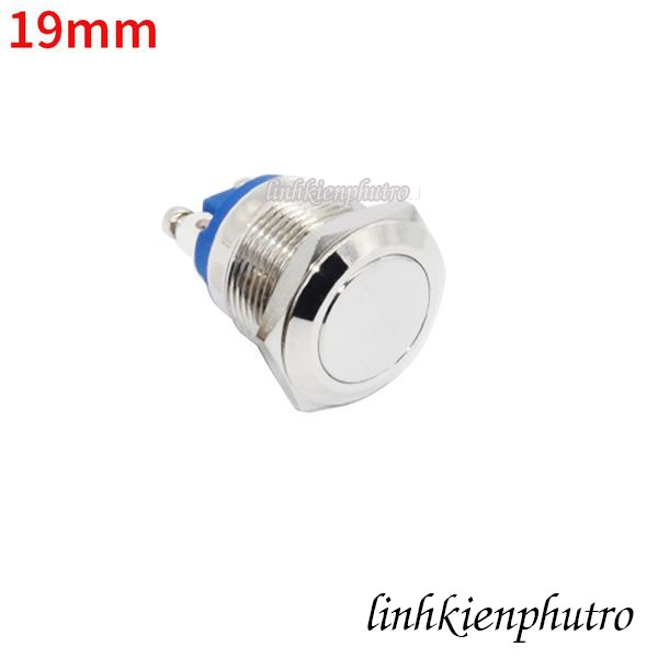 Nút Nhấn Reset Chống Nước 19mm - 2 cái