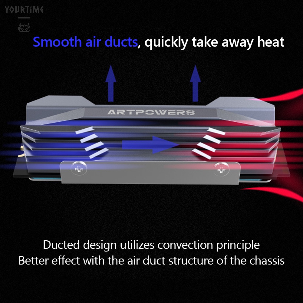 Quạt tản nhiệt bằng nhôm M.2 2280 NVME | BigBuy360 - bigbuy360.vn