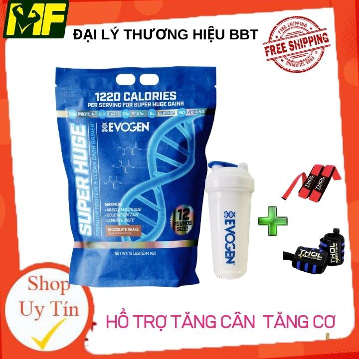 MASS Evogen tăng cân - Super Huge Gain + quà tặng