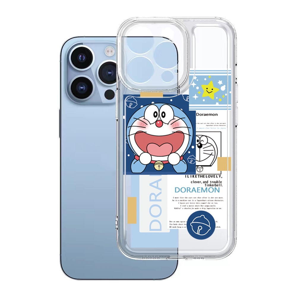Ốp Điện Thoại TPU Gel Đệm Khí Chống Rơi Hình Doraemon Cho Samsung Galaxy S22 Plus Note 20 Ultra 10 S21 FE S20
