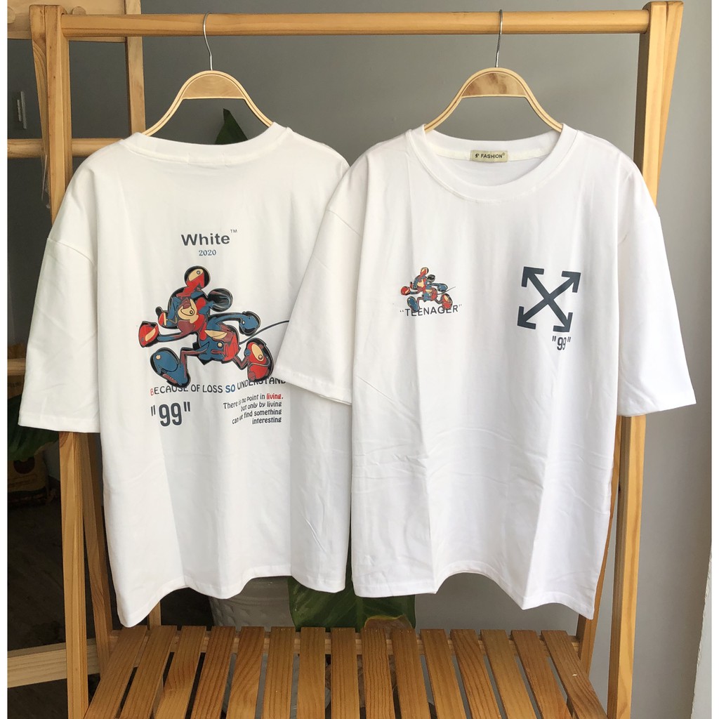 Áo thun tay lỡ in hình 2Seven GTTL26 chuột máy