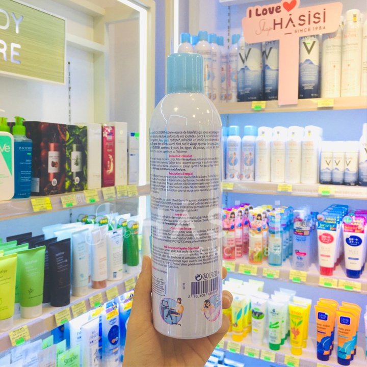 Xịt khoáng Evoluderm - Atomiseur Eau Pure 400ml