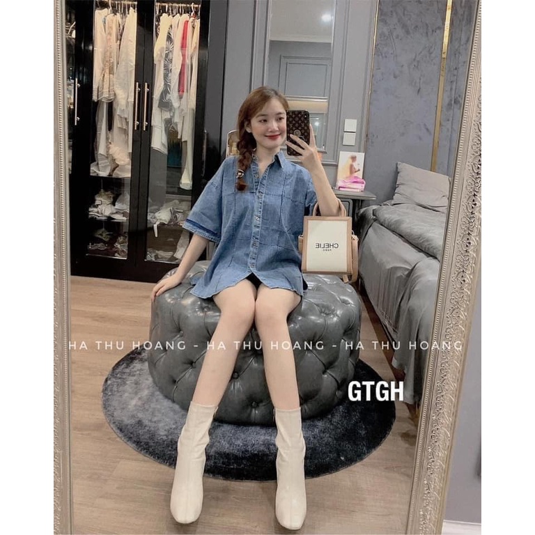 Áo sơmi jeas ngắn tay