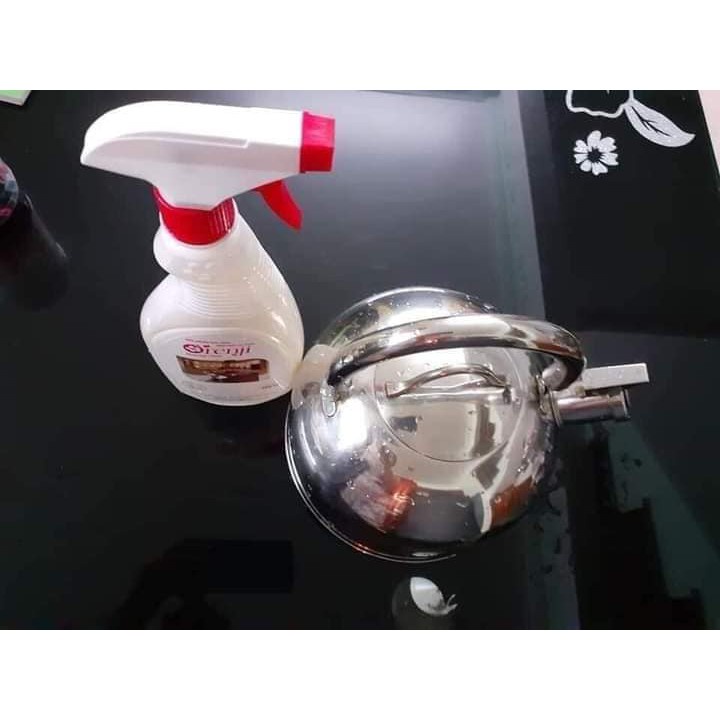 Nước lau bếp an toàn không hoá chất, tinh dầu Cam ORENJI, sạch dầu mỡ, chai 600ML
