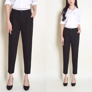 Quần baggy công sở gấu bằng
