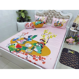 Drap thun lạnh 5D cao cấp ( 3 màu)