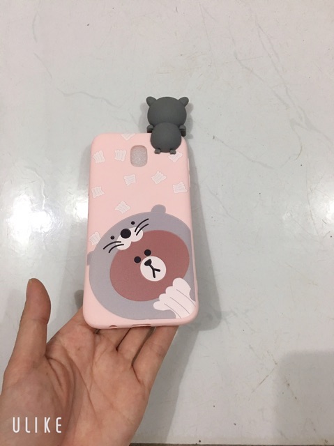 Ốp lưng cao su thú leo mầu xám j5 Pro,J5Pro
