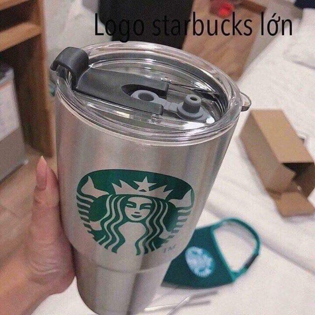 BÌNH GIỮ NHIỆT STARBUCKS CỠ LỚN KÈM ỐNG HÚT INOX SIÊU BỀN ĐẸP GIỮ NHIỆT CỰC TỐT HÀNG CỰC ĐẸP