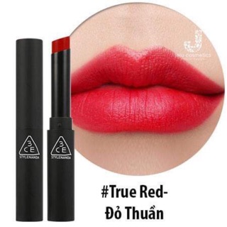 SON 3 CE SLIM TRUE RED - ĐỎ THUẦN