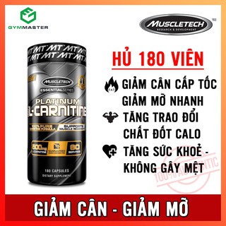 Viên Giảm Mỡ Tự Nhiên , Giảm Cân Nhanh Hiệu Quả , Tăng Cường Đốt Mỡ PLATINUM L-CARNITINE 180 Viên