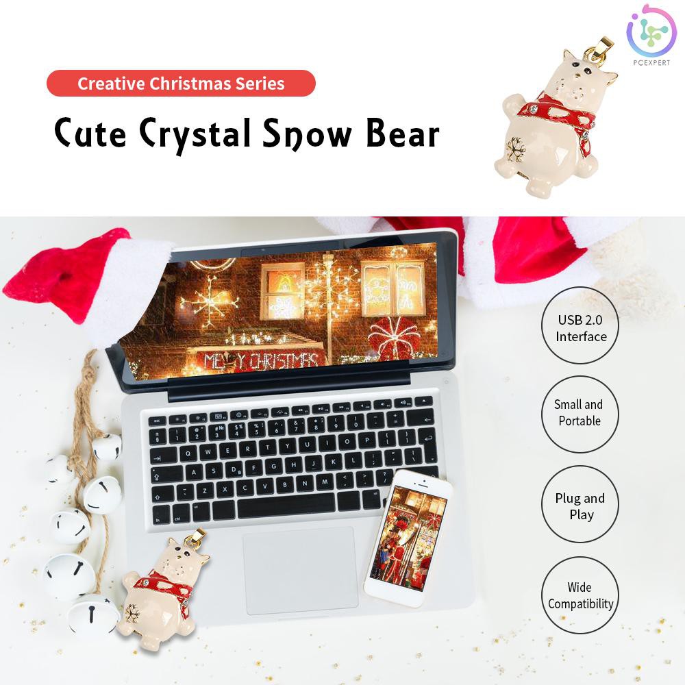 Usb 2.0 128gb Hình Gấu Tuyết Dễ Thương