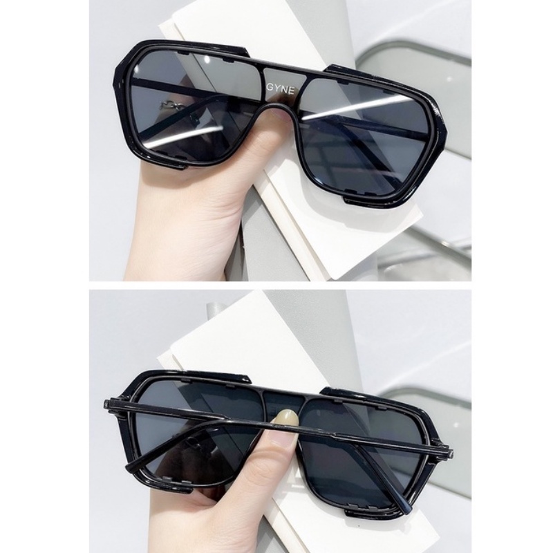 (HENGHA) Kính Mát Thời Trang Phương Tây Oversized Chống Nắng Lái Xe