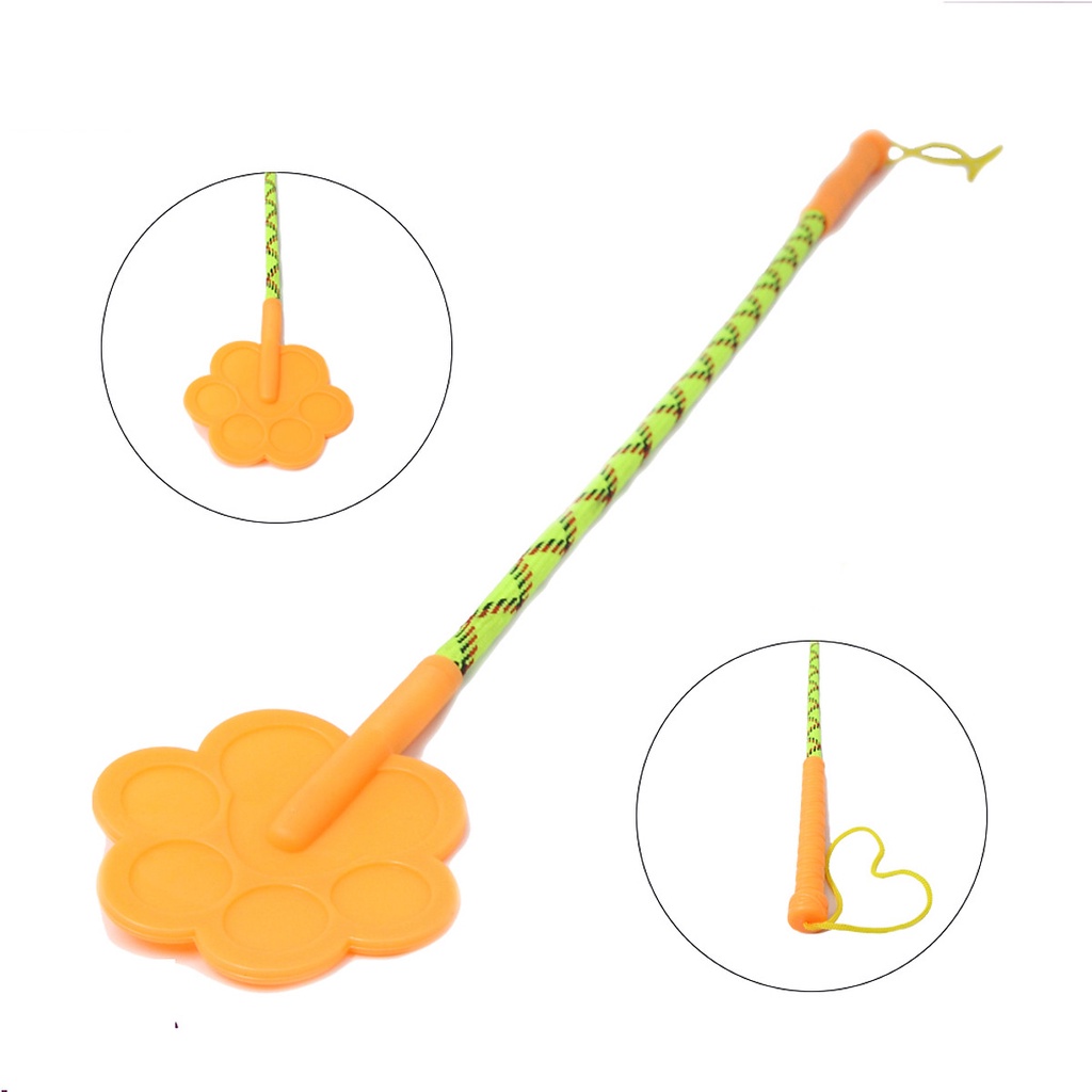 Roi tét mông dụng cụ huấn luyện chó mèo/ Tét đít chó mèo/ Đả cầu bổng hình bàn tay mềm dẻo, dài 42 cm cán cao su