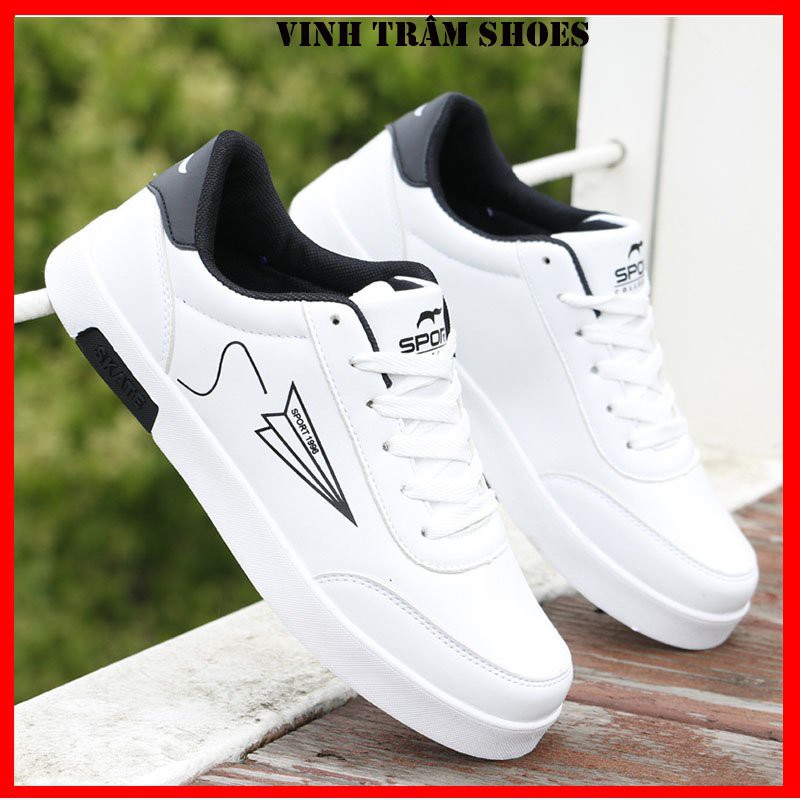 Giày thể thao sneaker nam cổ thấp đế cao 3cm hàng sẵn kho từ 38 - 43