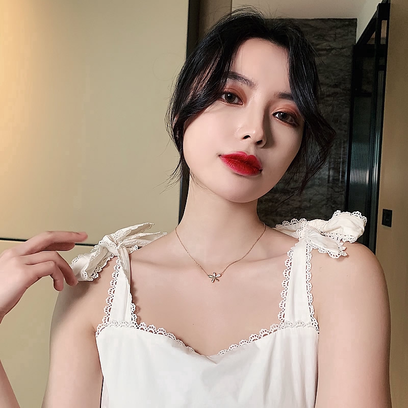 XiaoboACC Dây Chuyền Mặt Hình Hoa Cúc Phong Cách Hàn Quốc