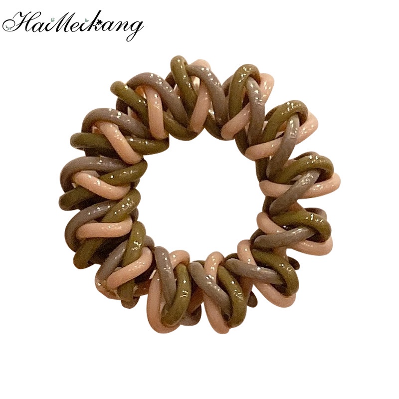 Haimeikang Bộ 3 Dây Buộc Tóc Ba Màu Thời Trang Hàn Quốc