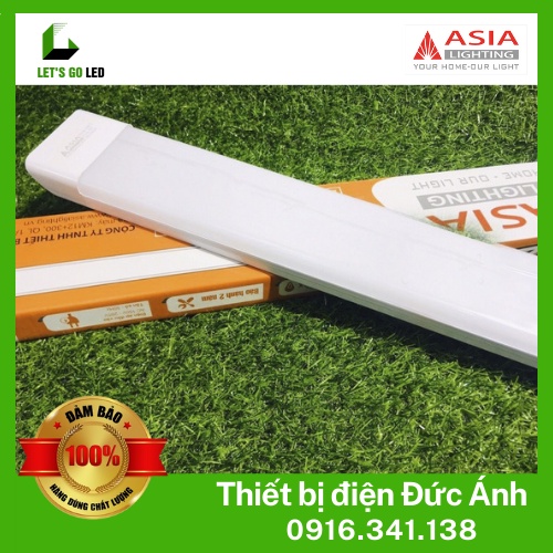 Đèn tuýp LED ASIA liền máng đôi - 0.9m - Ánh sáng Trắng, Vàng, Đổi màu