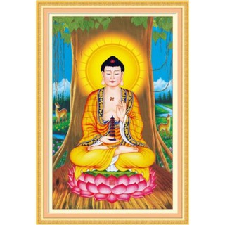 Tranh Thêu Chữ Thập 3D Đức Phật Dược Sư Lưu Ly A1058 (KHÁCH TỰ THÊU) KT:48X70CM