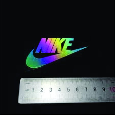:  Patch Logo in lên ngực áo hình adidas, nike, NY phản quang 7 màu