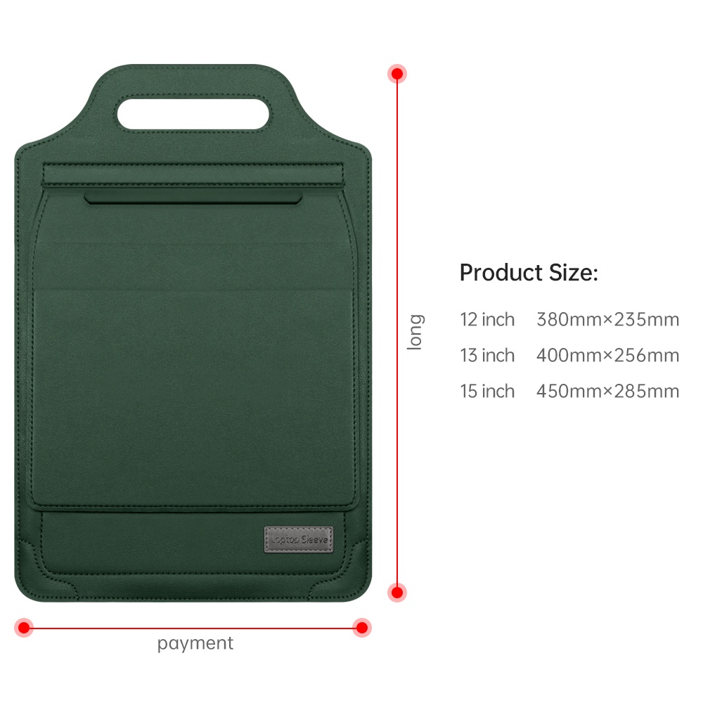 Túi Da PU Đựng Laptop Chống Thấm Nước Cho XiaoMi Huawei Matebook Macbook Air Pro 13 11 12 15 16 Ốp