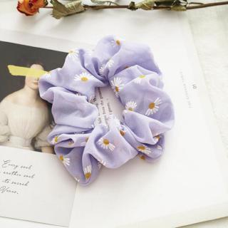 Dây Buộc Tóc Hình Hoa Cúc Màu Tím Dễ Thương