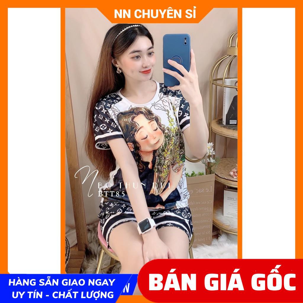 Đồ bộ thun đùi in hình cực xinh BTT85 ⚡Ảnh thật